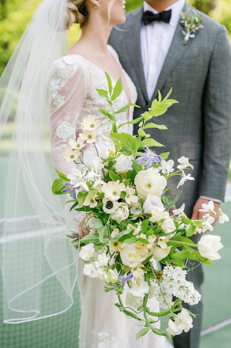 ALL the Spring flowers for this May Wedding in Maine