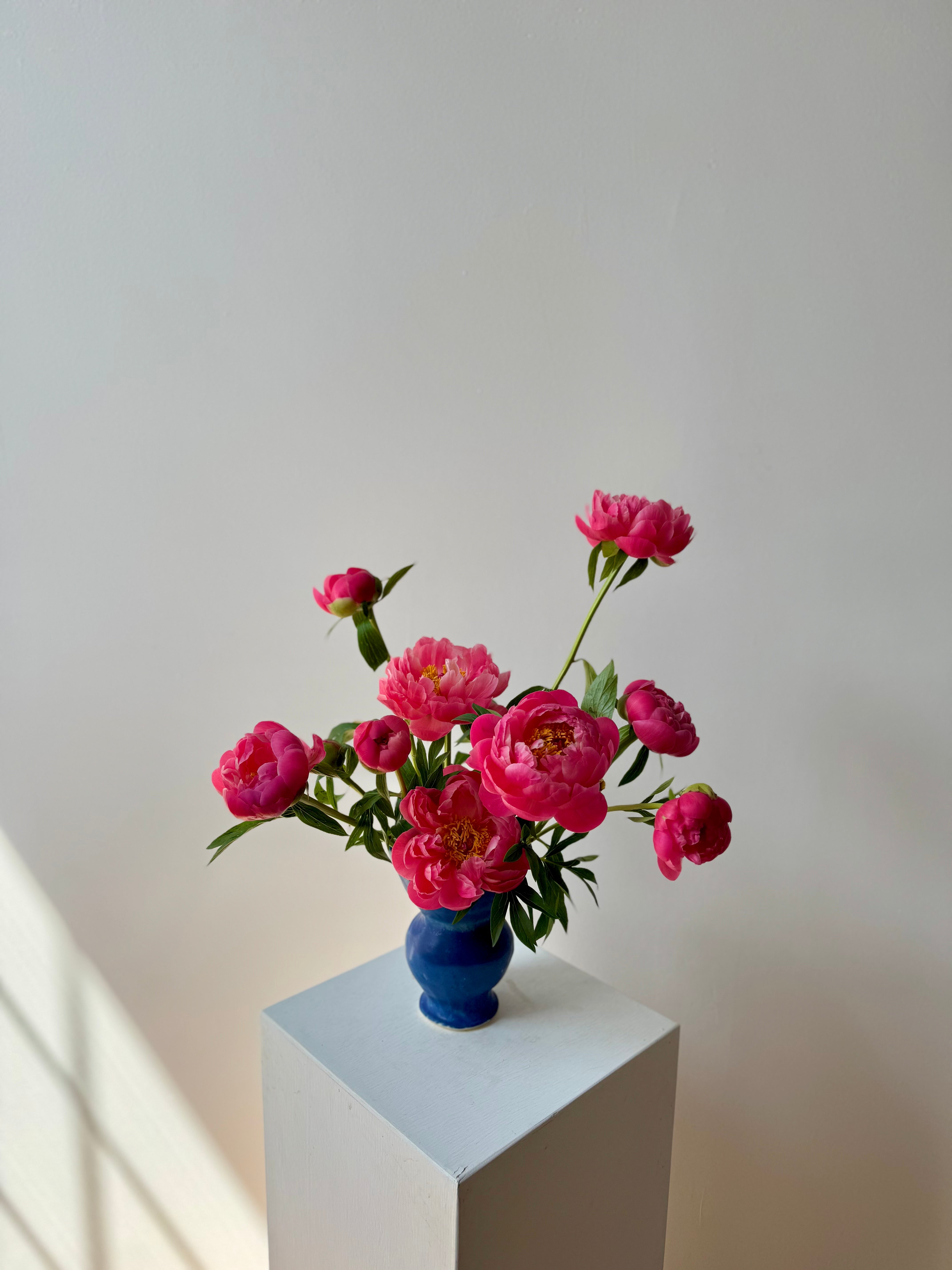 Mother's Day Peonies · ANK Ceramics Stoneware Vase · Portland Delivery