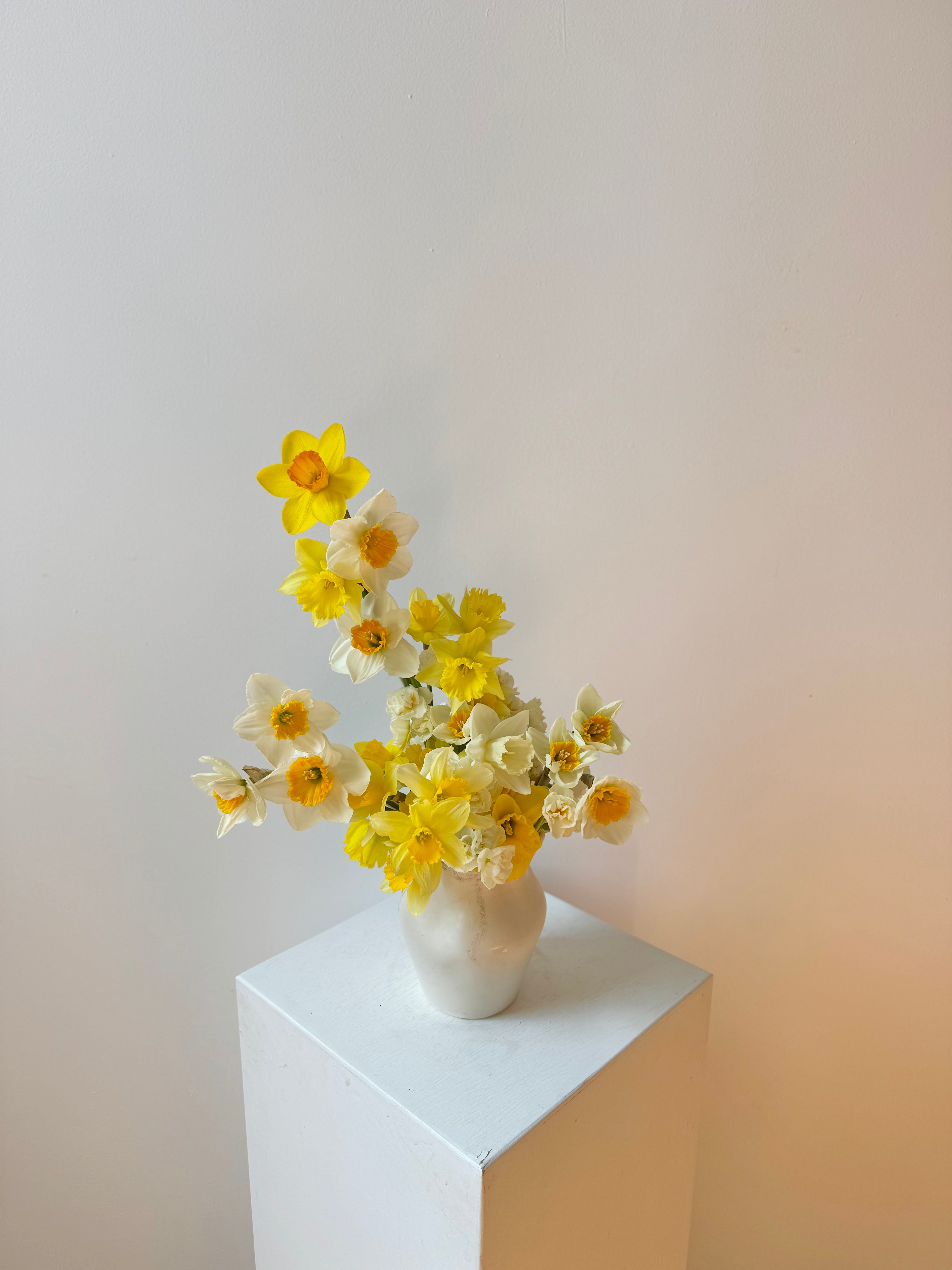 Mother's Day Daffodil Cloud Arrangement · Handmade Cee + She Ceramic Vase