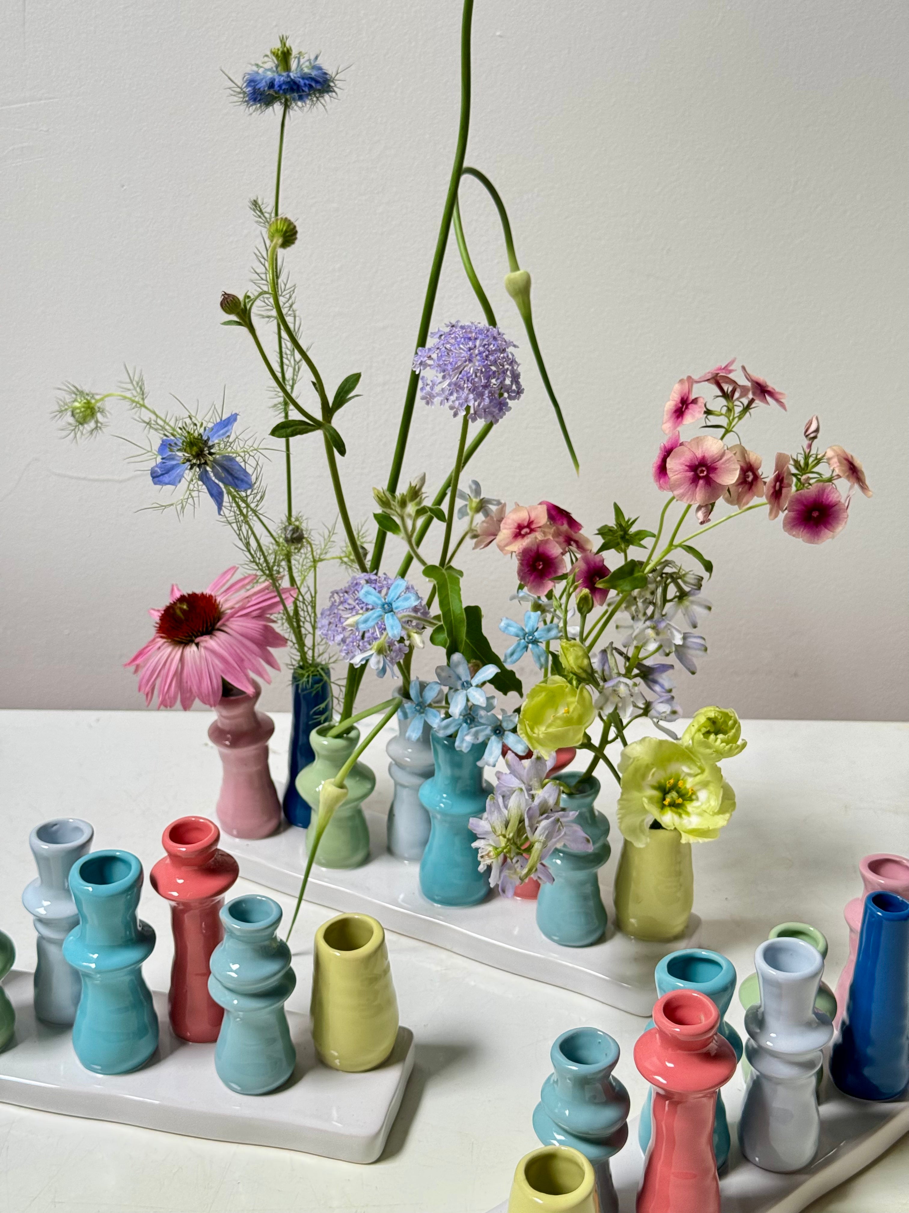 Colorful Bud Vase Arrangement ∙ Portland, Maine Flower Delivery