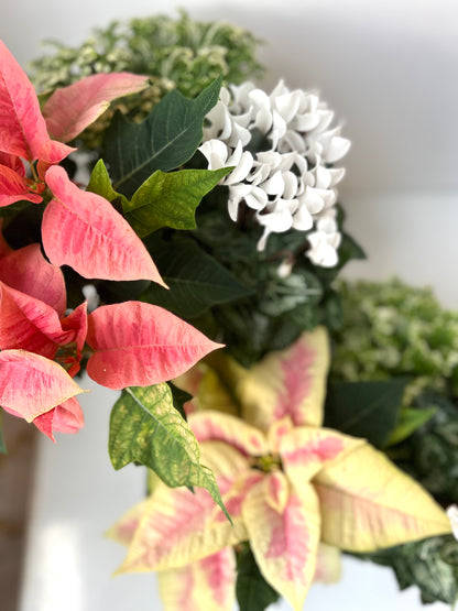 Holiday Planter with Flowering Plants