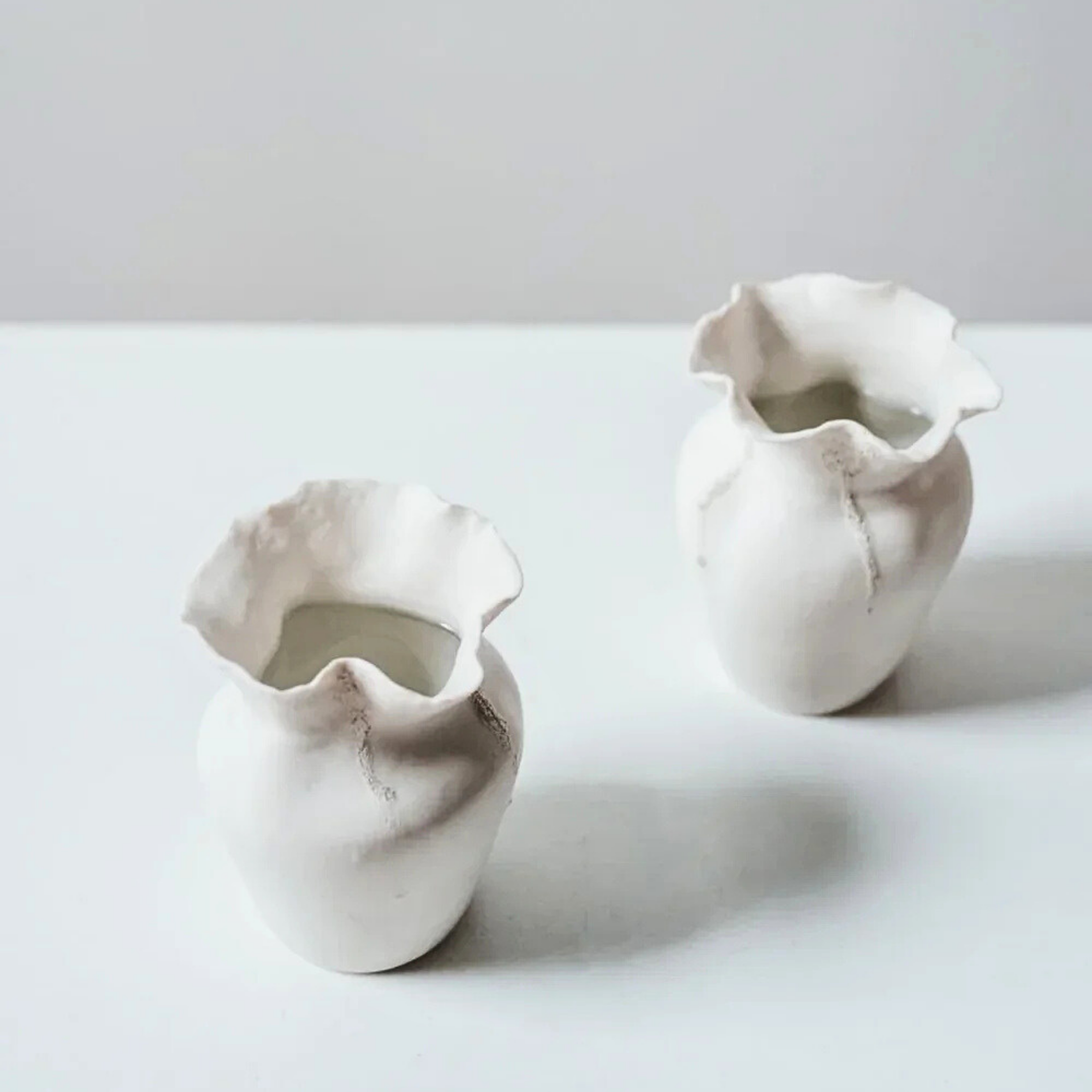 hand made in maine ceramic vases for flower delivery by portland maine florist