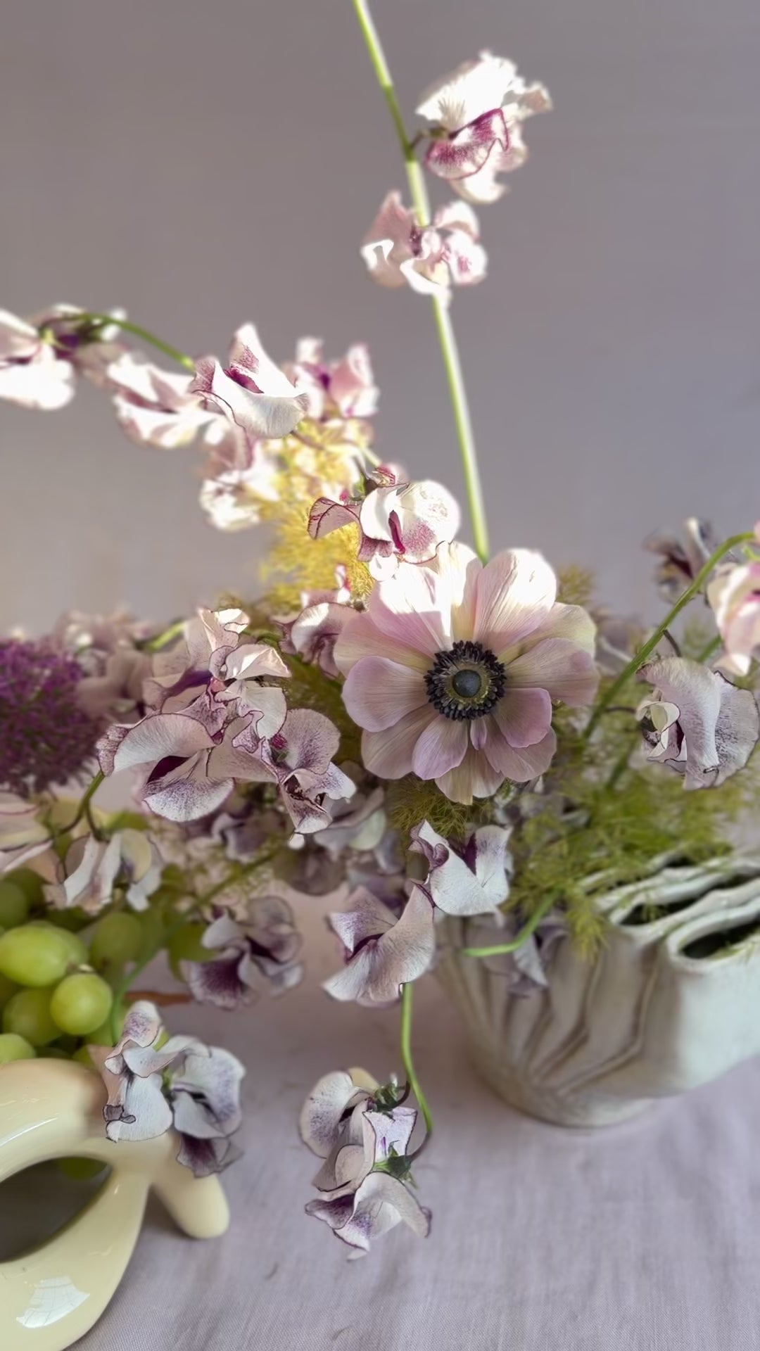 Load video: Flower arrangements in ceramic vases